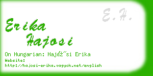 erika hajosi business card